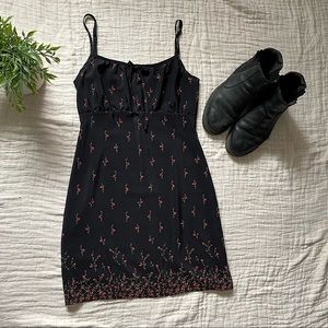 90s floral slip dress Jodi Michaels vintage y2k mini size 7/8 summer